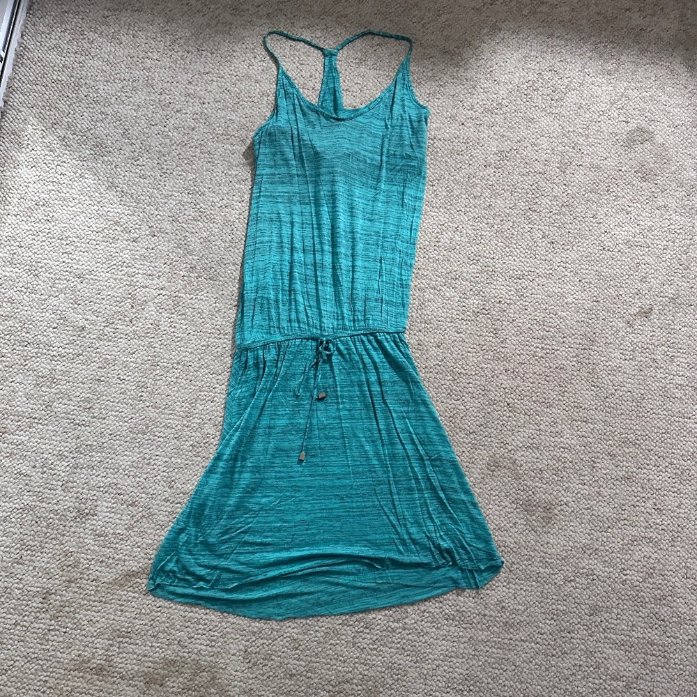 Teal Elastic Dress